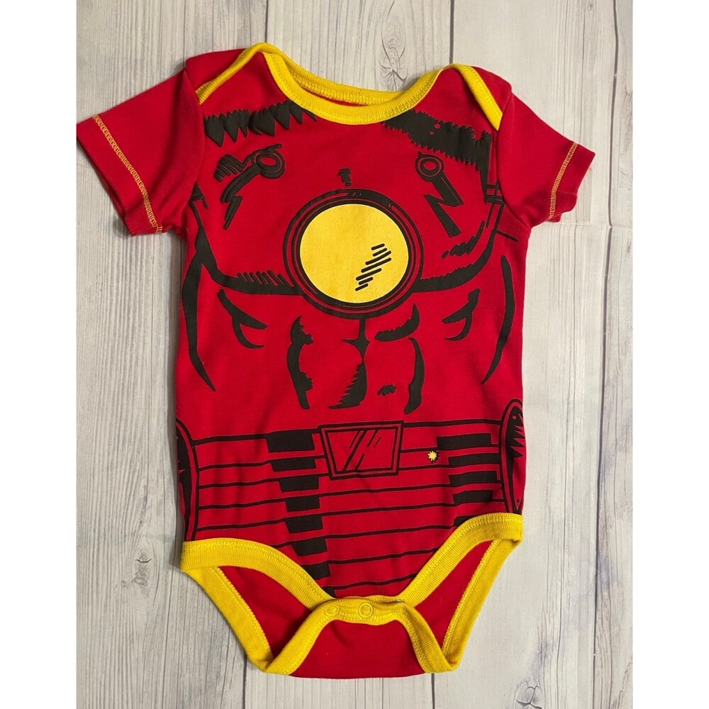 Marvel Superhero Iron Man Baby Onesie Bodysuit Outfit Clothes, Size 3-6 months